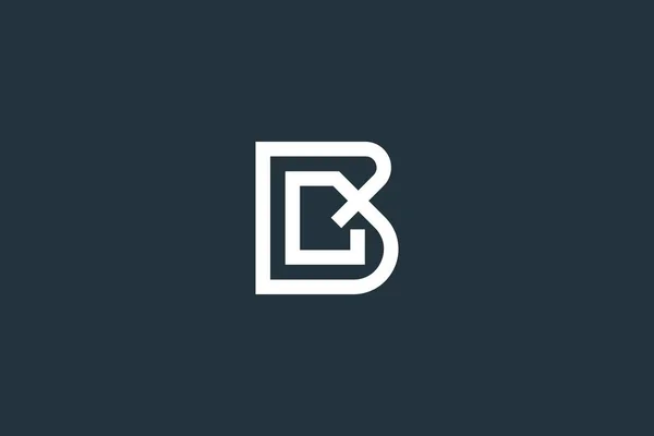 初始字母Bc标志或Cb标志设计向量模板 — 图库矢量图片