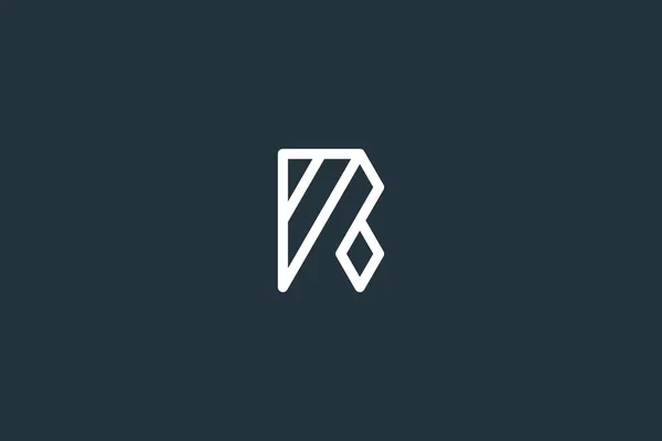 Carta Mínima Logo Design Vector Template —  Vetores de Stock