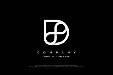 Sonsuzluk Harfi D Logo Tasarım Vektörü