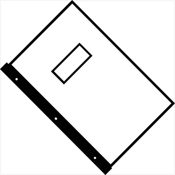 Вектор Изображение Ноутбука Черно Белый Цвет Прозрачным Фоном — стоковый вектор