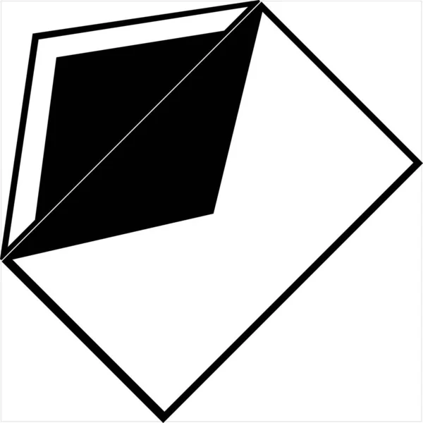 Vector Image Envelope Black White Color Transparent Background — Image vectorielle