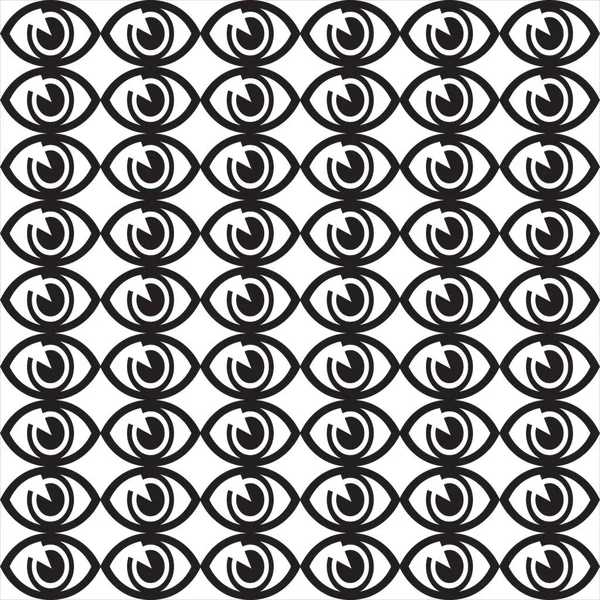 Вектор Изображение Рисунка Глаза Фон Черный Белый Цвет Прозрачным Фоном — стоковый вектор
