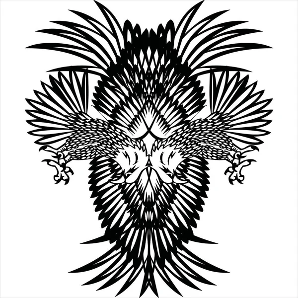 독수리 로고의 이미지 — 스톡 벡터
