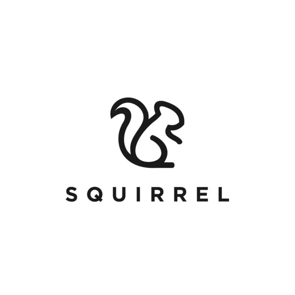 Squirrel Logo Icon Vector Designs — Vector de stock