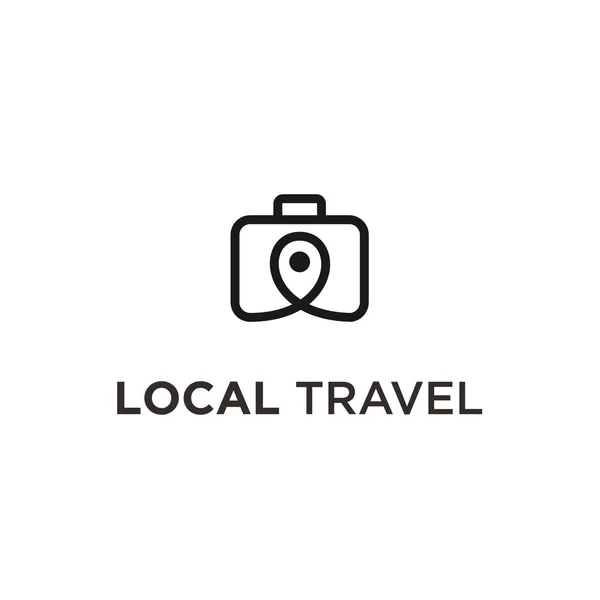 Travel Logo Design Vacation Vacation Travel Agency Logo Concept — Wektor stockowy