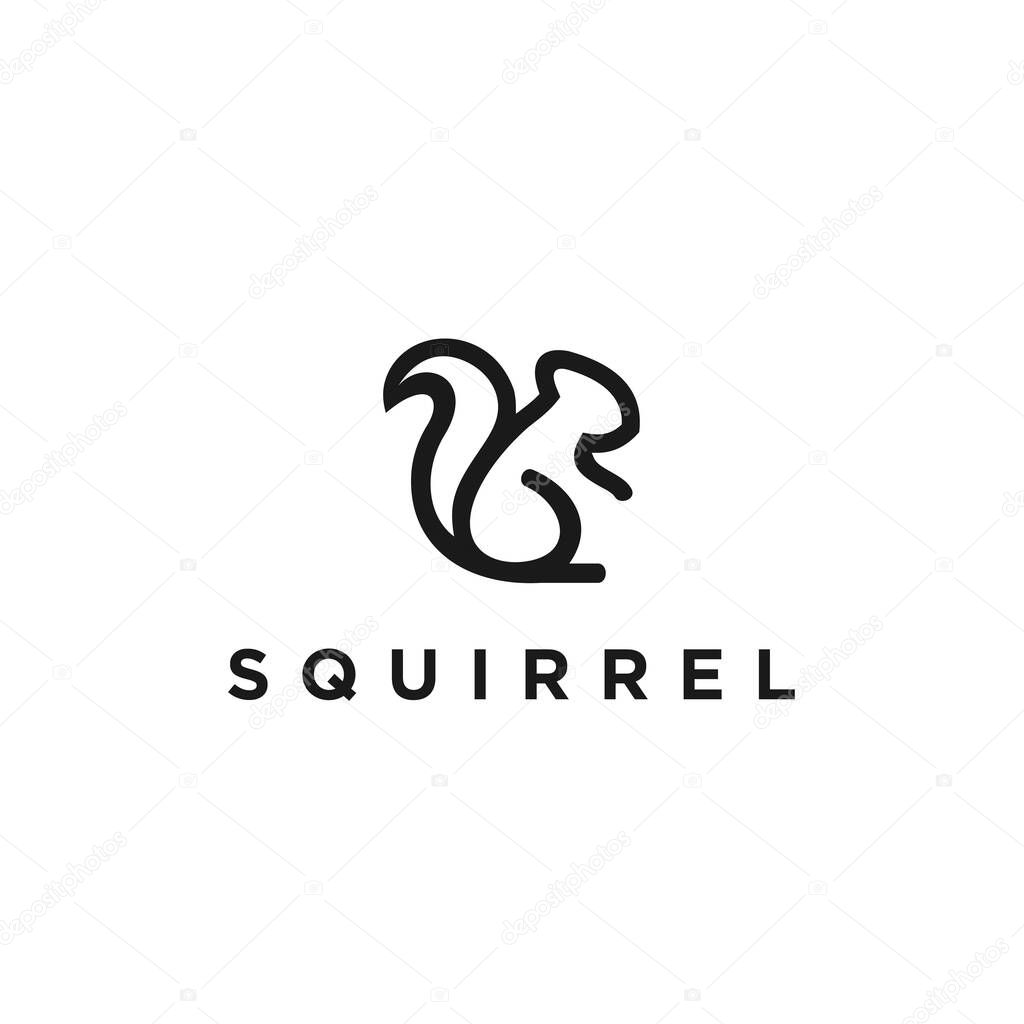 Squirrel logo icon vector designs