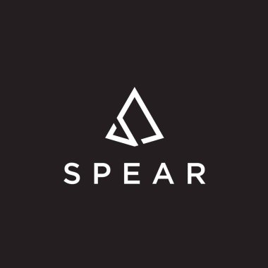 Mızrak logosu veya mızrak vektörü