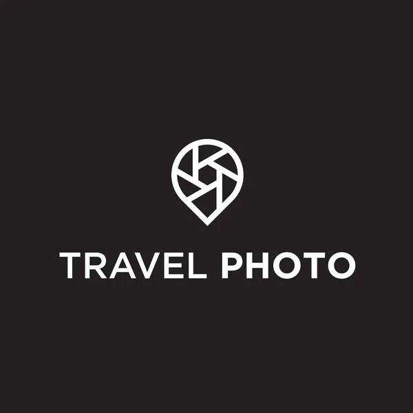 Local Lens Logo Photographer Icon — Wektor stockowy
