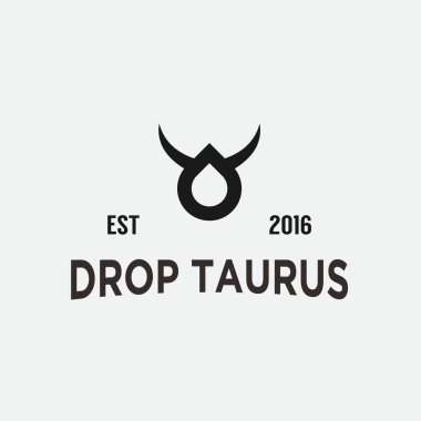 water bull logo or taurus icon