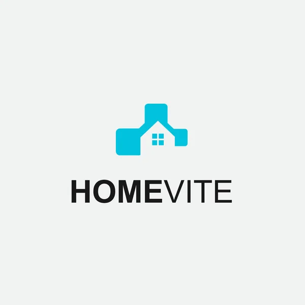 Logo Data Rumah Atau Ikon Atap - Stok Vektor