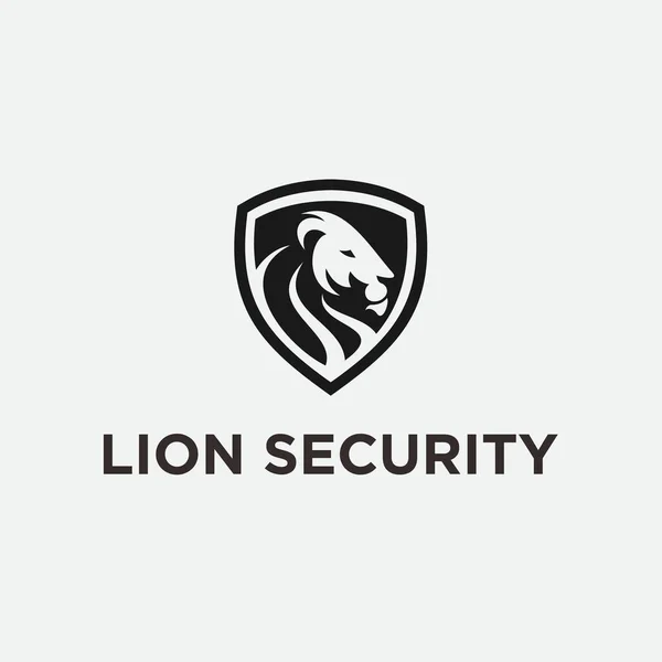 Lion Shield Logo Lion Icon — Stock Vector