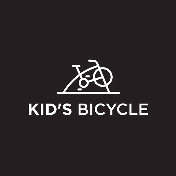 Kid Bike Logo Bike Icon — Image vectorielle