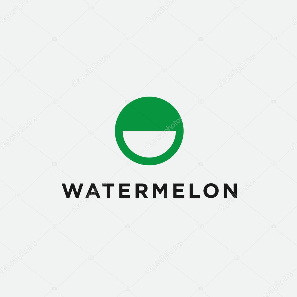 Watermelon logo or fruit icon