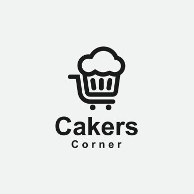 dükkan pastası logo vektör tasarımı