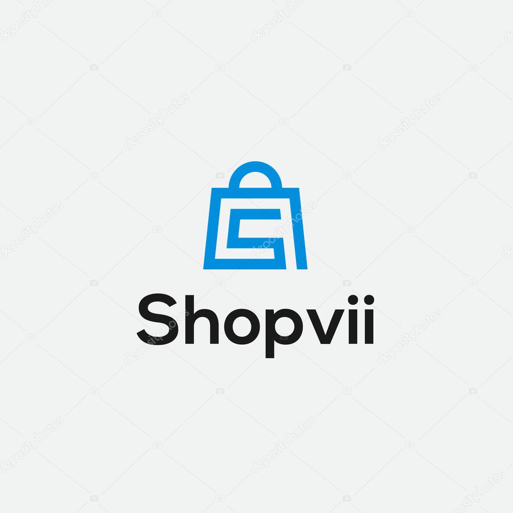 Letter s bag logo icon vector design