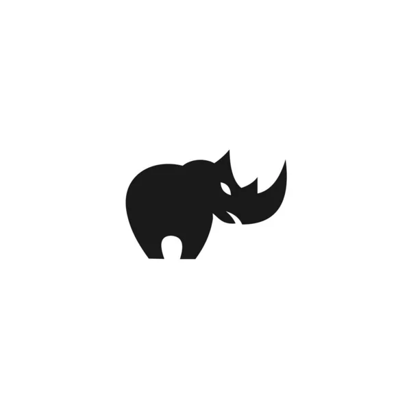 Ilustración Vectorial Del Diseño Del Logotipo Rhino — Vector de stock