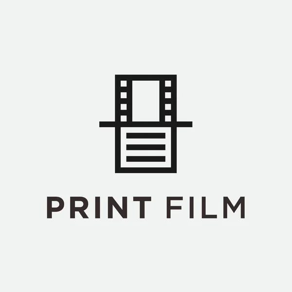 Film Document Logo Design Vector Illustration — 图库矢量图片