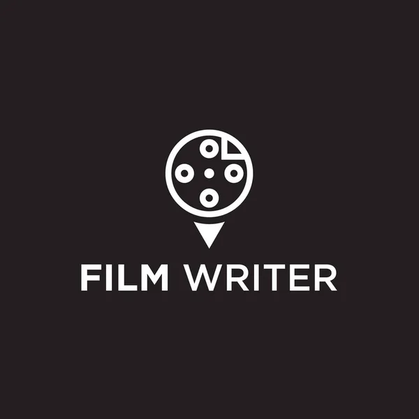 Scrivere Film Logo Disegno Vettoriale Illustrazione — Vettoriale Stock
