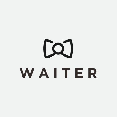 letter w tie logo design vector illustration