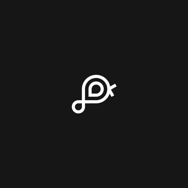 Літера Птах Дизайн Логотипу Векторні Ілюстрації — стоковий вектор