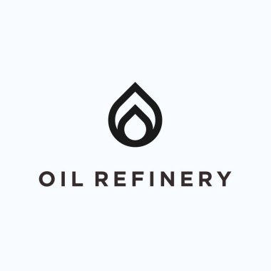 oil drop logo design vector illustration