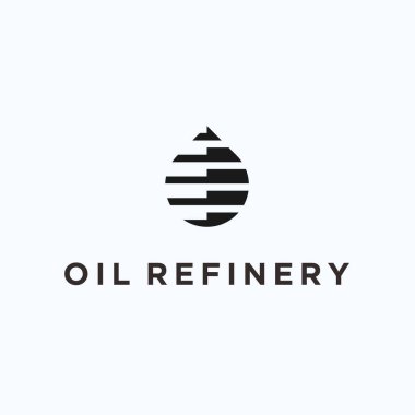 oil drop logo design vector illustration