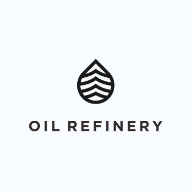 oil drop logo design vector illustration