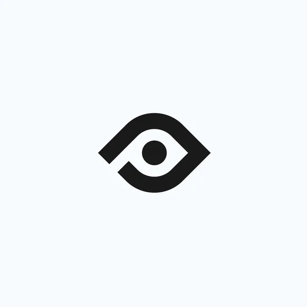 Letter Eye Logo Design Vector Illustration — Image vectorielle