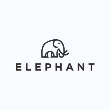 Fil logo tasarlamak vektör