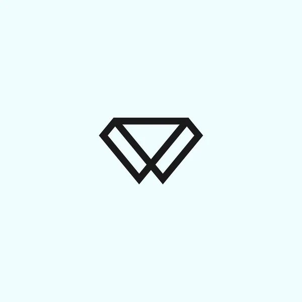 Diamond Logo Design Vector Illustration — Stock vektor