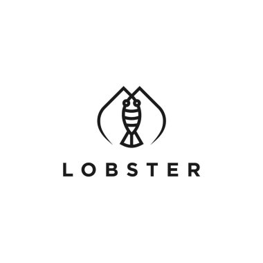 lobster logo design vector illustration