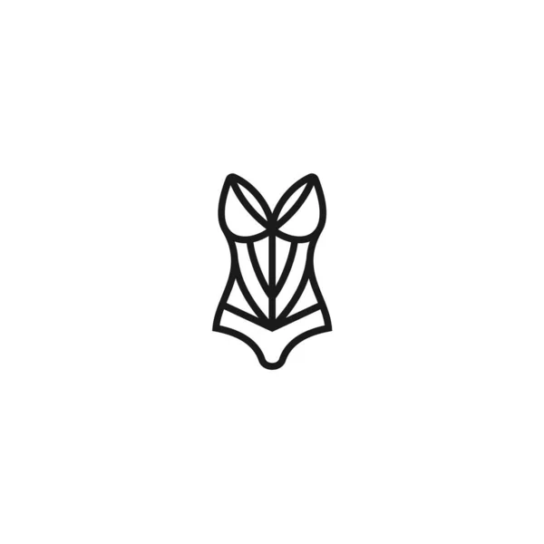 Lingerie Logo Design Vector Illustration — ストックベクタ
