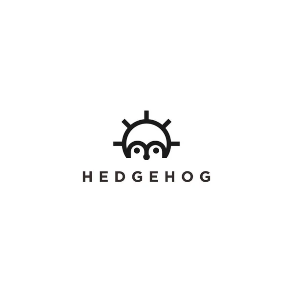 Hedgehog Logo Design Vector Illustration — Stockový vektor
