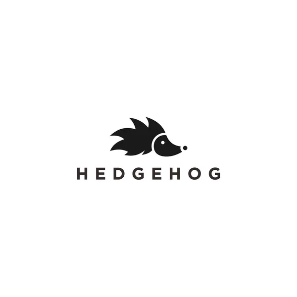 Hedgehog Logo Design Vector Illustration — Stockový vektor