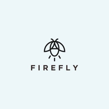 firefly logo design vector illustration