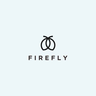 firefly logo design vector illustration