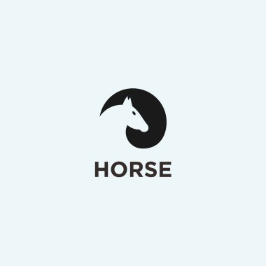 horse logo design vector illustration