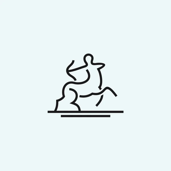 Horse People Logo Design Vector Illustration — ストックベクタ
