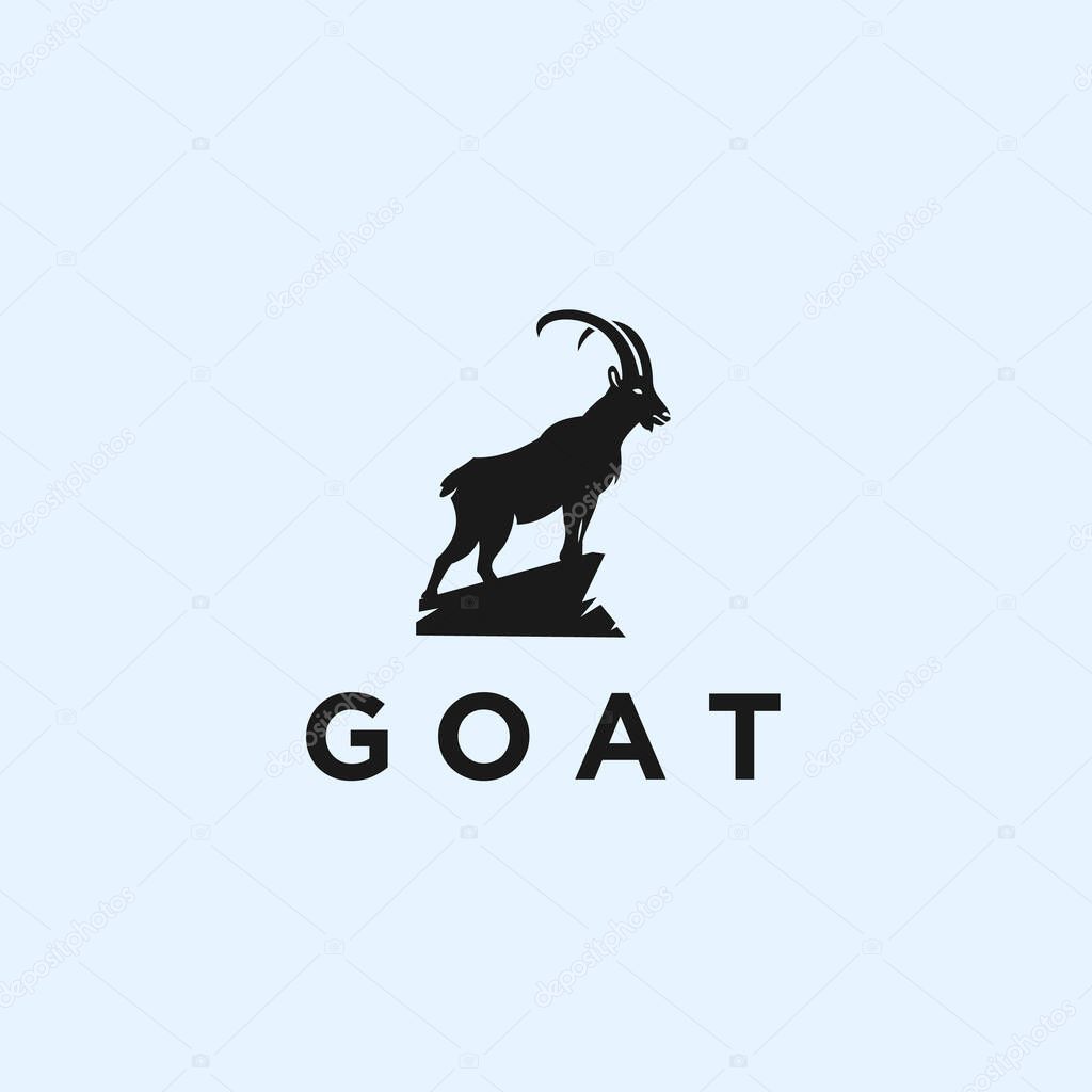 Goat logo design vector illustration