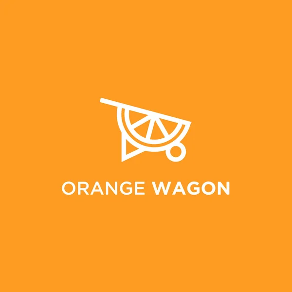 Векторная Иллюстрация Логотипа Оранжевой Корзины — стоковый вектор
