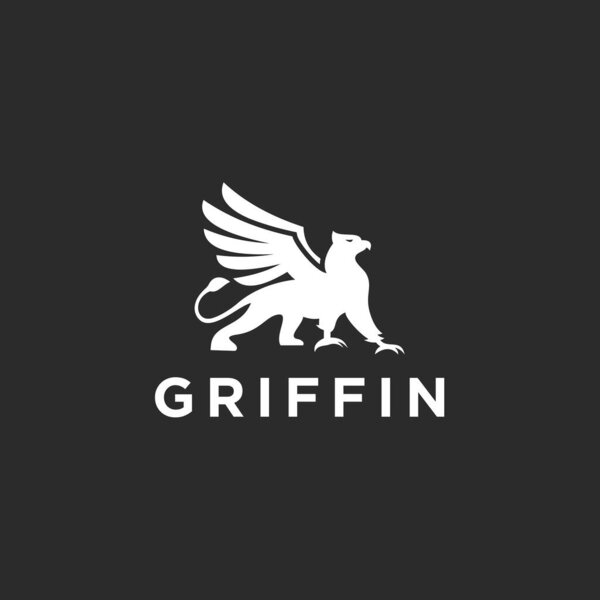 griffin logo design vector illustration