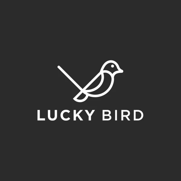 Golf Bird Logo Design Vector Illustration — Wektor stockowy