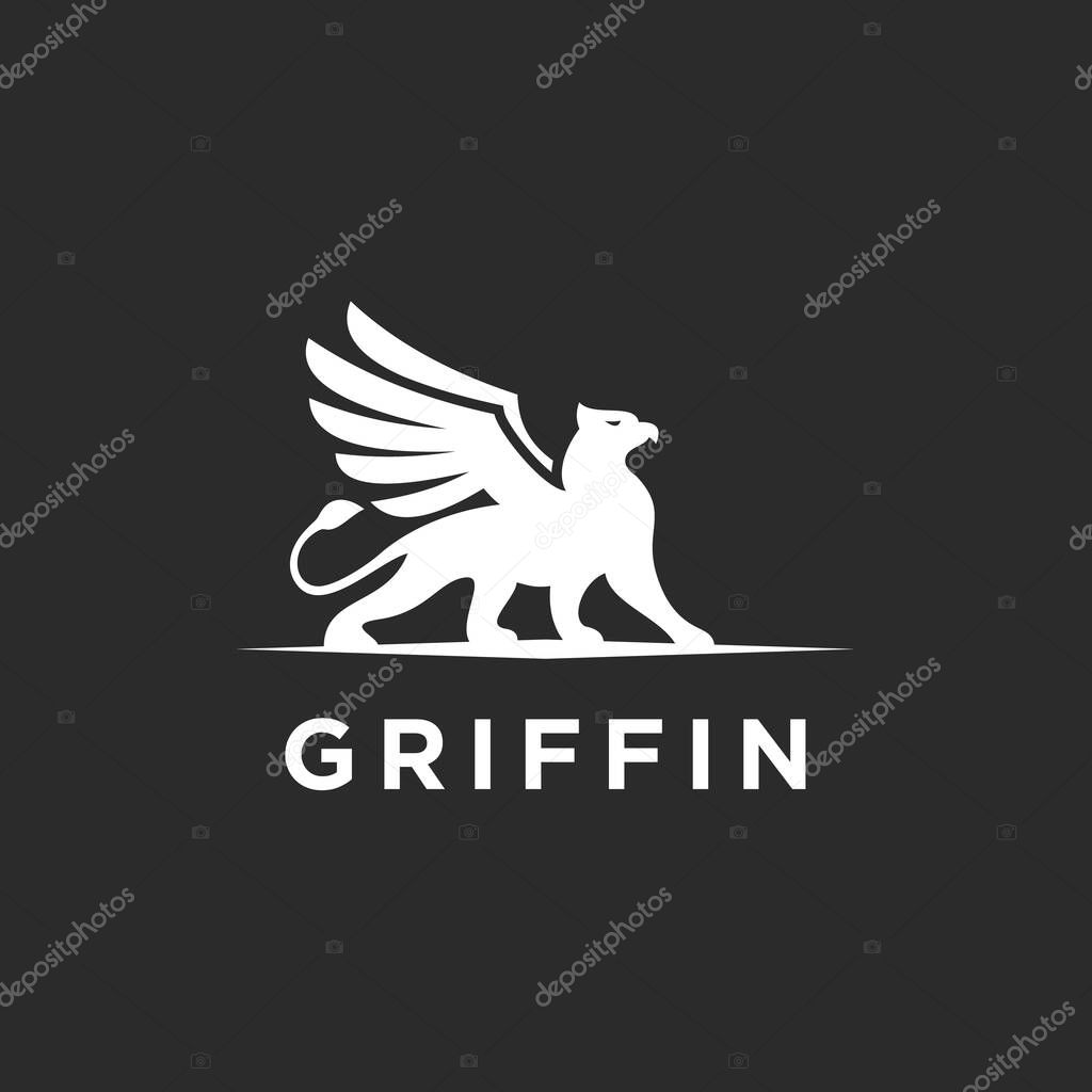 Griffin logo design vector illustration