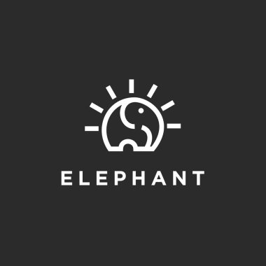 Fil logo tasarlamak vektör