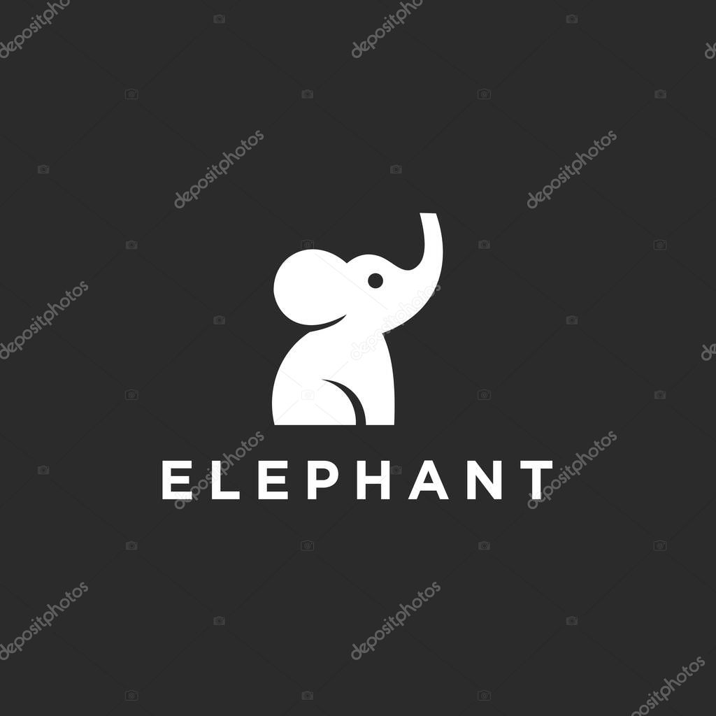 Elephant logo design vector illustration