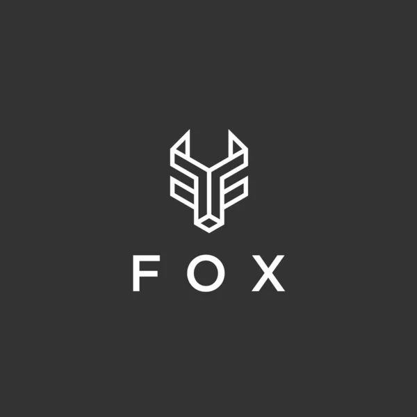 Fox Logo Design Vector Illustration Vector Graphics