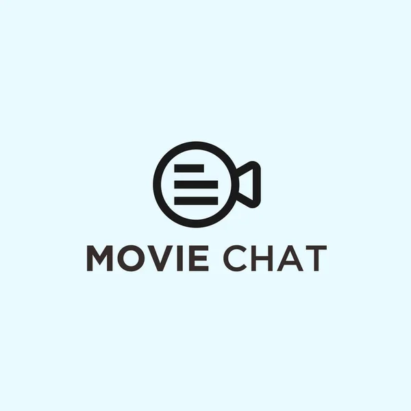 Movie Script Logo Design Vector Illustration — 图库矢量图片