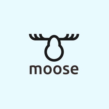 moose logo design vector illustration