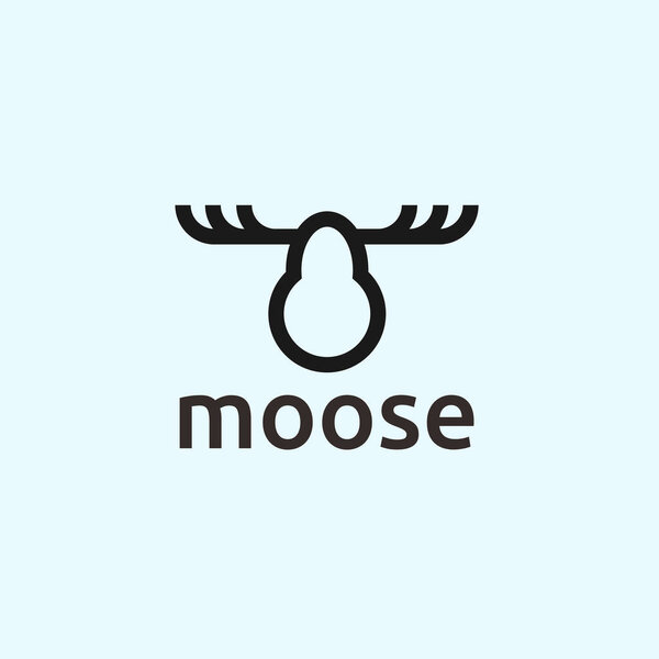moose logo design vector illustration