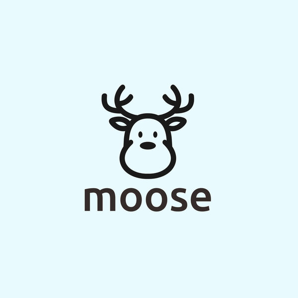 moose logo design vector illustration